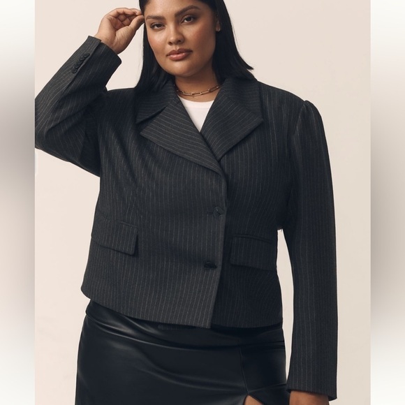 NWT Anthropologie Maeve 80 s boxy blazer jacket - Picture 1 of 10